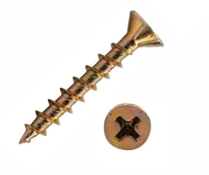 Саморез оконный 4,1х30 желтый цинк 1610-4030