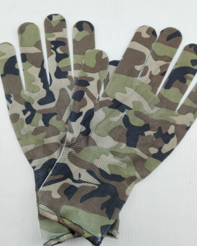 Перчатки нейлоновые без ПВХ Дачник, цветные