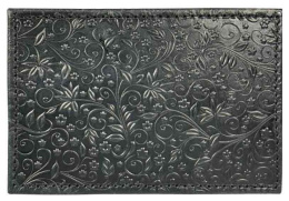 Обложка для проездных документов, кожа, флаверс, черный 3,2-055-211-0