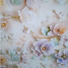 Клеенка столовая на тканевой основе с ПВХ покрытием 1,4х20м Grace STS242A