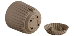 Горшок для цветов пластиковый Сидней с прикорневым поливом  5,1л d-21,6см французский платан InGreen IG850210105