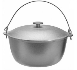 Казан алюминиевый литой  8,0л 28см с крышкой и дужкой Гардарика 801-00