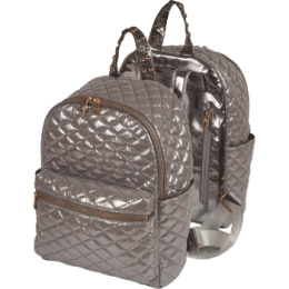 Рюкзак Devente подростковый 35х28,5х12см, стеганый полиэстер, серебристый 7032946