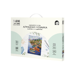 Алмазная мозаика на подрамнике 30х40см Пристань Три совы АМП3040_52938