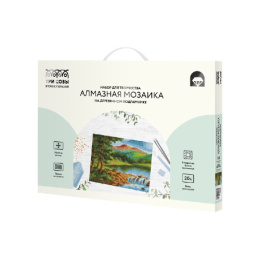 Алмазная мозаика на подрамнике 30х40см Горная река Три совы АМП3040_52934