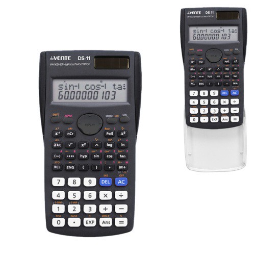 Калькулятор инженерный Devente DS-11, черно-белый 4031417