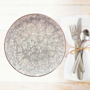 Тарелка керамическая мелкая 200мм Мрамор Радужный Дом РД22093