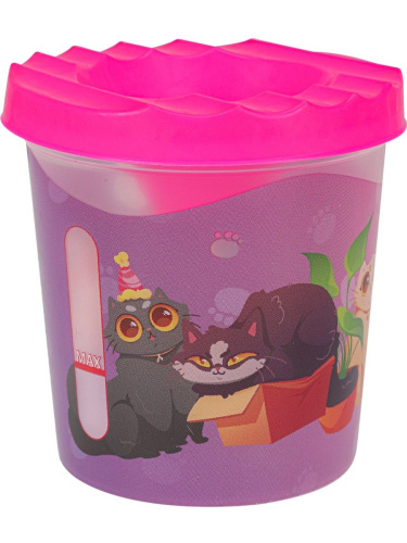 Стакан-непроливайка одно отделение Будни Пушистых С-8161