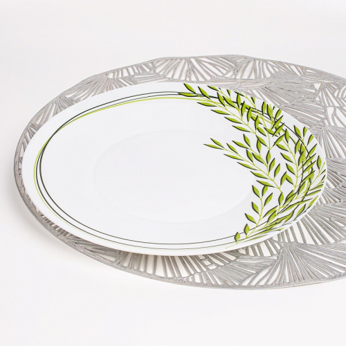 Тарелка стеклокерамическая мелкая 255мм Oila Pars Opal PO-250-925