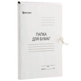 Папка для бумаг с завязками 300г/м2 Brauberg 124567