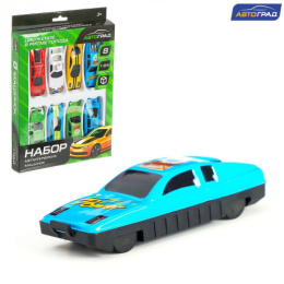 Машины металлические набор  8шт. Городские гонки 1:64, в коробке Автоград 585596