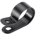 Клипса для крепления кабеля d  6 (черная) 250-05