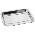 Поднос из нержавеющей стали прямоугольный 19х26х1,5см Domestico 108942