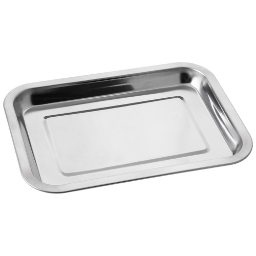 Поднос из нержавеющей стали прямоугольный 19х26х1,5см Domestico 108942