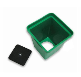 Стаканчик для рассады пластиковый квадратный с вкладышем  8х6,5х6,5см 200мл Урожай Агропласт Б00135