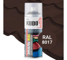 Аэрозол. краска "KUDO" для металлочерепицы RAL8017 шоколадно-коричнев. KU-8017R