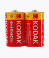 Батарейка Kodak солевая Super Heavy Duty Zinc R20 ( 2шт. в спайке) Б0005138