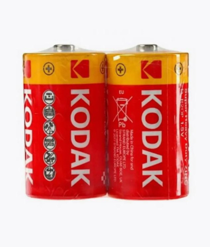 Батарейка Kodak солевая Super Heavy Duty Zinc R20 ( 2шт. в спайке) Б0005138