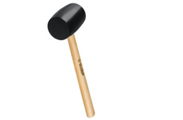 Киянка резиновая 0,450кг деревянная ручка, черная резина Зубр 2050-65