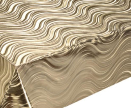 Клеенка столовая на тканевой основе 1,4х20м Tango Металлик 506J (золото)