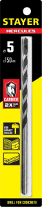 Сверло по бетону  5x150мм ударное, Professional Stayer 2915-150-05