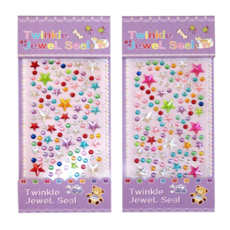 Наклейки Стразы Звезды 9х15см Р22072-9 ТКН1008-2