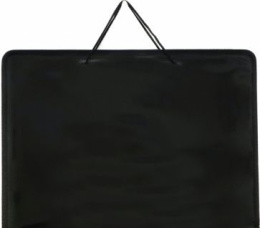 Папка-портфель А3 ПВХ, на молнии, жесткое дно, черный С6407-01