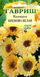 Календула Кремово-белая 0,3г цветной пакет Гавриш