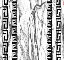 Коврик мерный в ванную комнату из ПВХ 0,65м х 15м лайт плюс Graily GR1445A-65