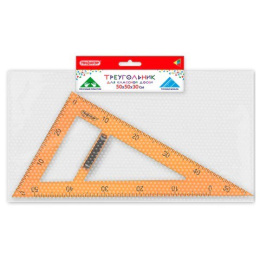 Треугольник 30гр. 50см для доски с держателем, пластиковый 210874