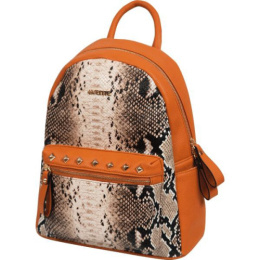 Рюкзак Devente подростковый 30х20х13см, 1 отделение на молнии, коричневый с рисунком 7033744