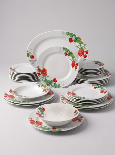 Тарелка фарфоровая глубокая 200мм Услада Jewel ПС0023-37