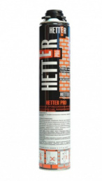 Пена монтажная Hetter Pro профессиональная всесезонная 600г/1000мл Hetter