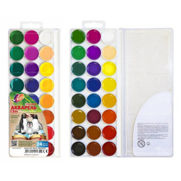 Акварель 24 цветов Луч Zoo, пластик. упаковка 29С 1692-08