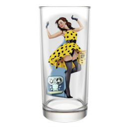 Набор стаканов стеклянных 6шт. 300мл высокие Pin-up girls, в п/у Декостек 148-Д