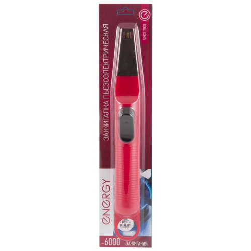 Пьезозажигалка JZDD-25-R, красный Energy 157790