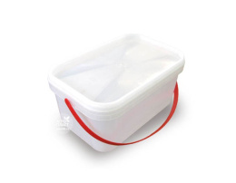 Ведро-контейнер пластиковое  4,5л пищевое с вакуумной крышкой 28,5х18,5х13,5см прямоугольное Памир Агропласт БР304