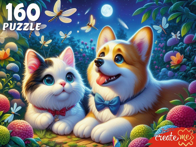 Пазлы  160 элементов Ночные друзья УК160-5537