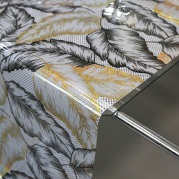 Клеенка столовая силиконовая с печатью Laser 0,8х20м 0,65мм Grace LS-8955AS-80