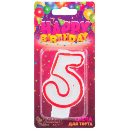 Свеча-цифра 5 Волшебная страна 312521