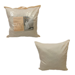 Подушка 70х70см Верблюжья шерсть (п/э 70, кант) в чемодане ДомВелл 