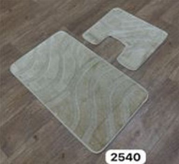 Комплект ковриков напольных для ванной и туалета на латекс. основе Maximus Классик 2пр. 50х 80см/40х50см, Beige/бежевый Confetti  540