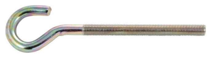 Крючок -полукольцо с метрической резьбой 8х180 ZH 1610-1-8180
