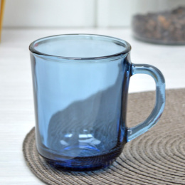 Кружка стеклянная 250мл Color mix дымка 50131-12