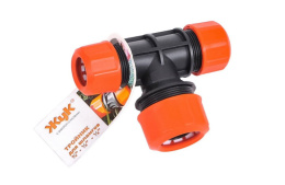 Тройник соединительный цанговый 1/2-1/2-3/4" Жук Цикл 4046-00