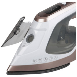Утюг-отпариватель 1800Вт, тефлоновая подошва, LE-1809, белый с золотистым Leonord 108268