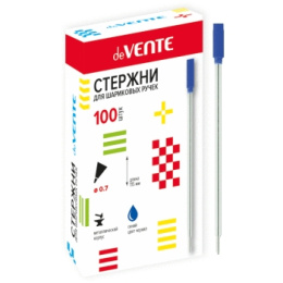 Стержень шариковый с поворотным механизмом Devente, металлический, 115мм, 0,7мм, синий 5074801