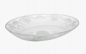 Тарелка стеклянная Lacy овальная 224х290мм Pasabahce Бор 10558SL