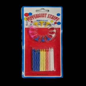 Свеча для торта набор 24шт. 532894