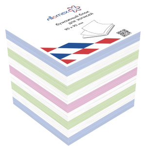 Блок для записей 9х9х9 Attomex, цветной 2012601